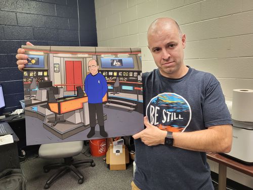 Custom Starship Crew Member Portrait – Personalized Trekkie Art