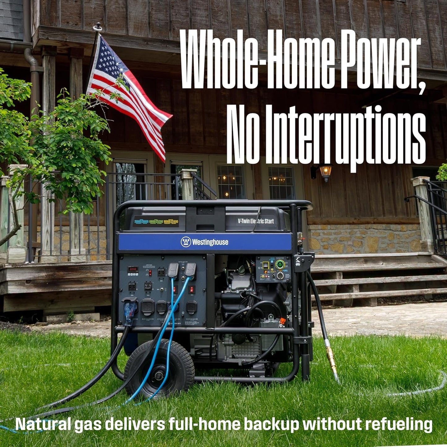 Westinghouse 28,000/20.000-Watt Tri-Fuel Portable Generator