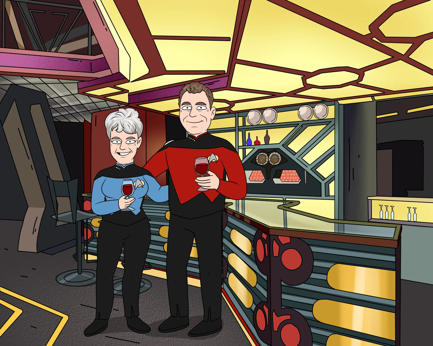 Quark's Bar Portrait