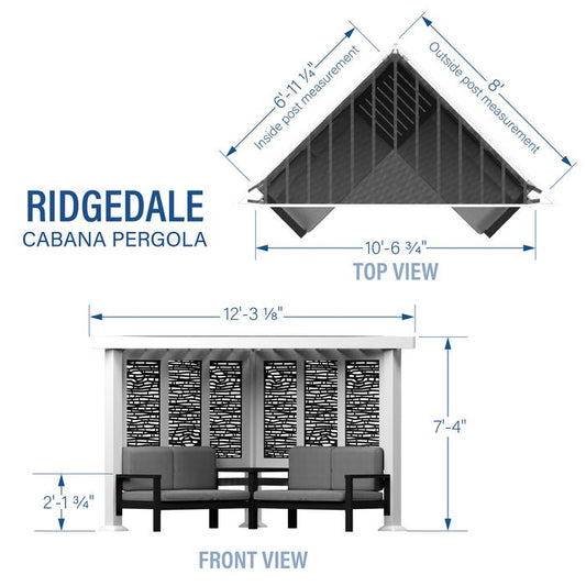 Backyard Discovery Ridgedale Modern Steel Cabana Pergola