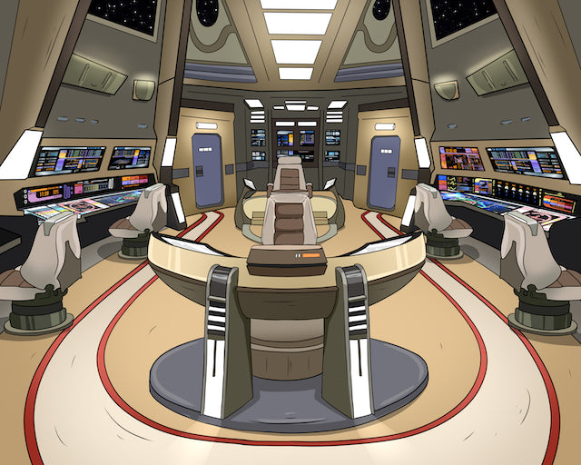 Custom Starship Crew Member Portrait – Personalized Trekkie Art