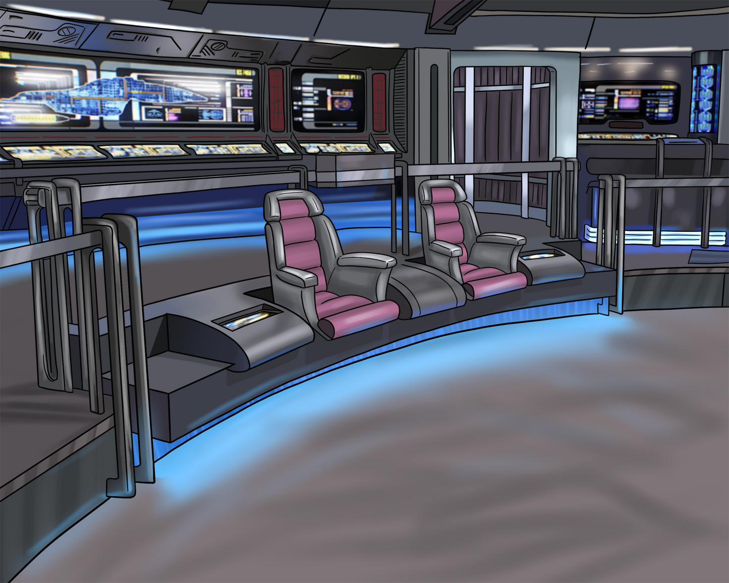 Custom Starship Crew Member Portrait – Personalized Trekkie Art
