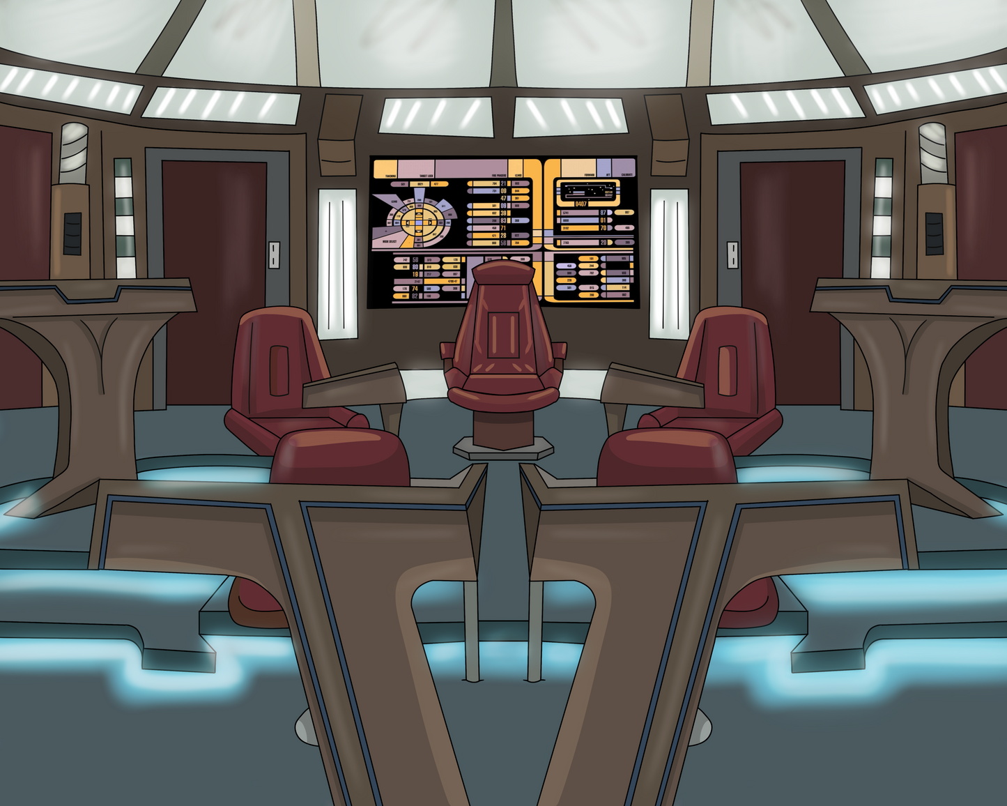 Custom Starship Crew Member Portrait – Personalized Trekkie Art