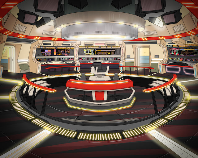 Custom Starship Crew Member Portrait – Personalized Trekkie Art