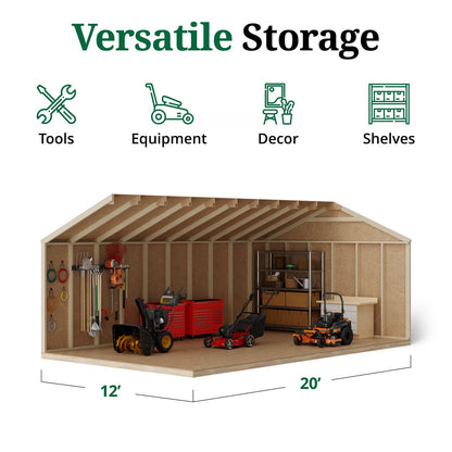 Little Cottage Co Value Gable Wood Shed Kit