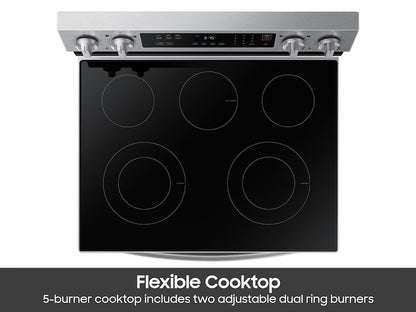 Samsung 6.3 Cu. Ft. Smart Freestanding Electric Range NE63A6311SS