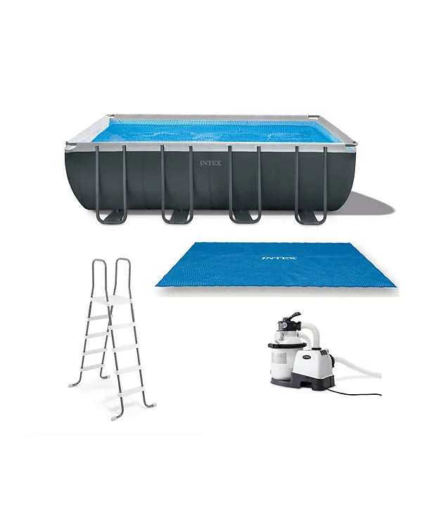 Intex Ultra XTR Above Ground Pool and Solar Cover