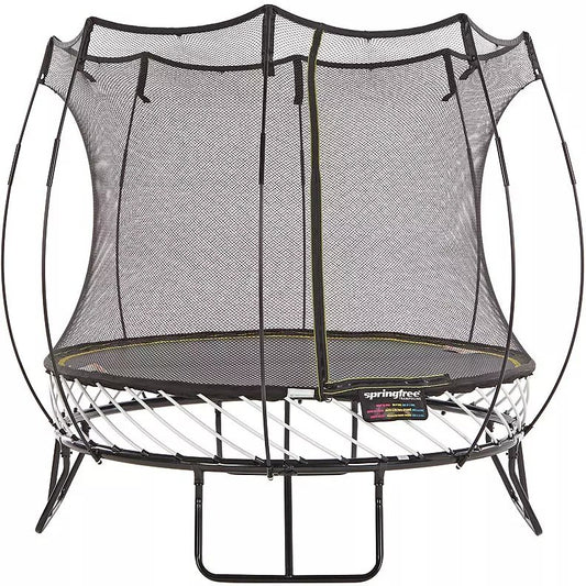 Springfree Trampoline 8′ Compact Round Trampoline with Safety Enclosure