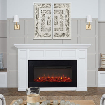Real Flame Alcott 75″ Landscape Electric Fireplace