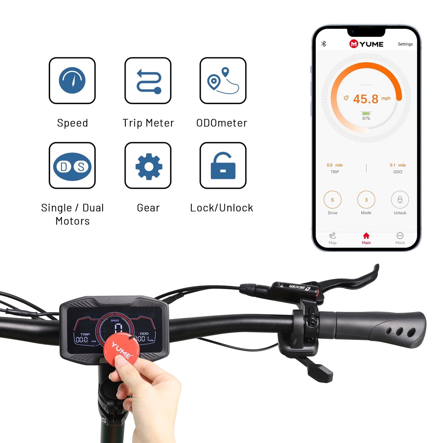 M YUME SCOOTER Y11+ Dual Motors 6000W 50 Miles Long Range and 50 mph Fastest Electric Scooter for Adults