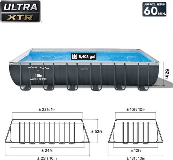 Intex Ultra XTR 24 ft. x 12 ft. Rectangular 52 in. Hard Side