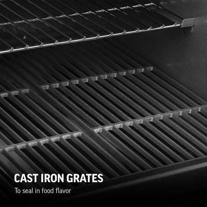 Char-Griller Texas Trio 3-Burner Dual Fuel Grill with Smoker