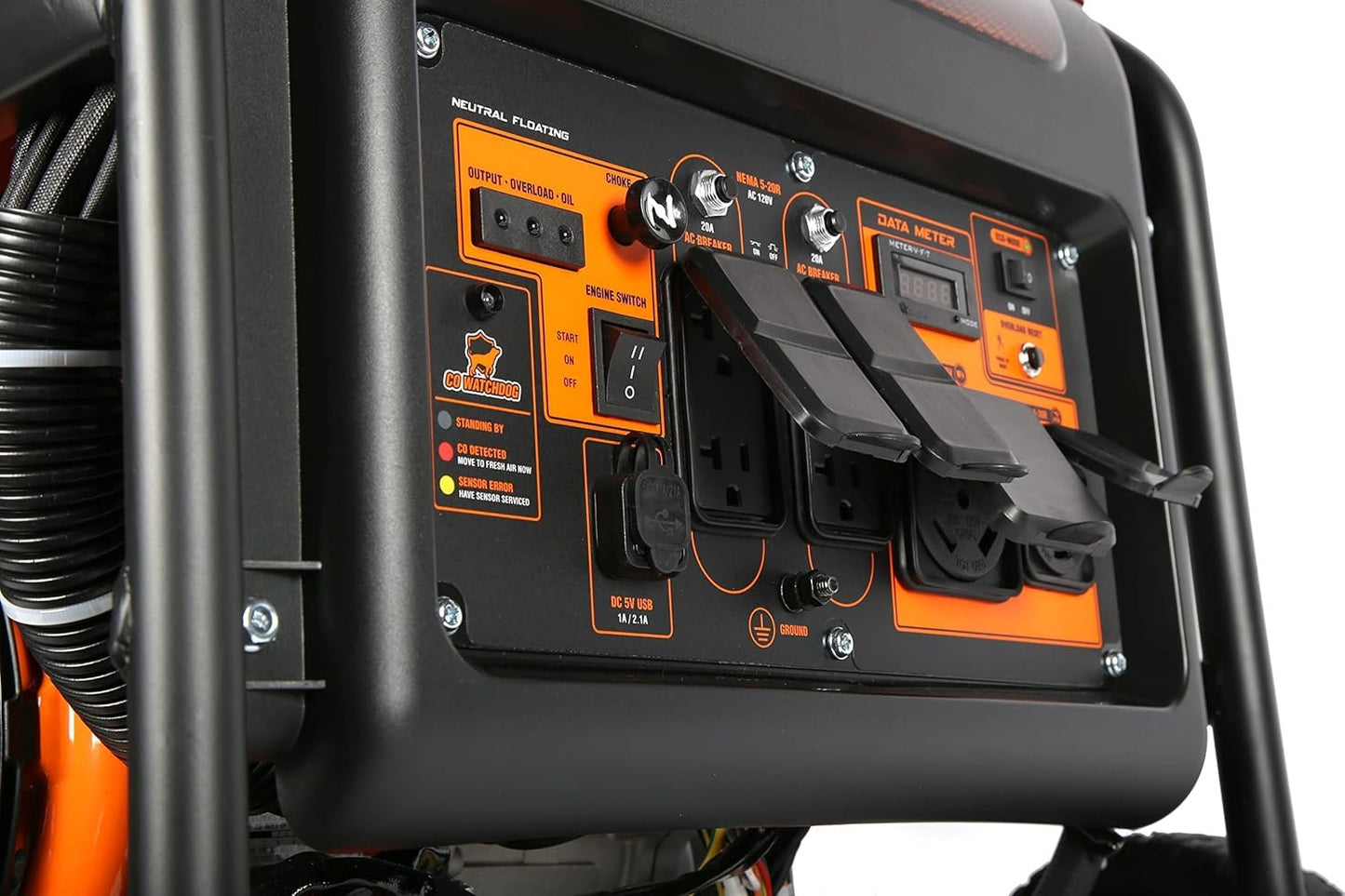 WEN DF875iX 8750-Watt RV and Transfer-Switch-Ready 120V/240V Dual