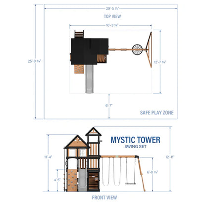 Backyard Discovery Mystic Tower Swing Set