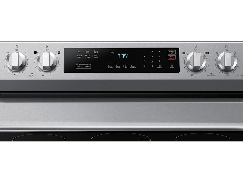 Samsung 6.3 Cu. Ft. Smart Freestanding Electric Range NE63A6311SS