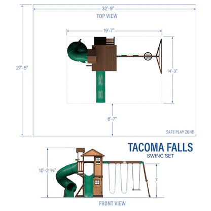 Backyard Discovery Tacoma Falls Swing Set