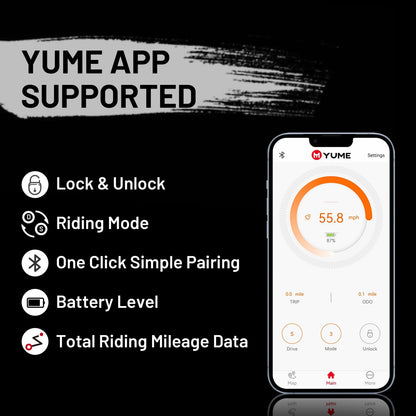 M YUME SCOOTER Hawk Dual Motor Electric Scooters for Adults 2400W 43MPH 43Miles Long Rang E-Scooter
