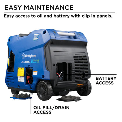 Westinghouse iGen4500DF 3700W Dual Fuel Portable Inverter Generator