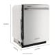 KitchenAid 24 Inch Wide 13 Place Setting Built-In Top Control Dishwasher with Third Level Utensil Rack