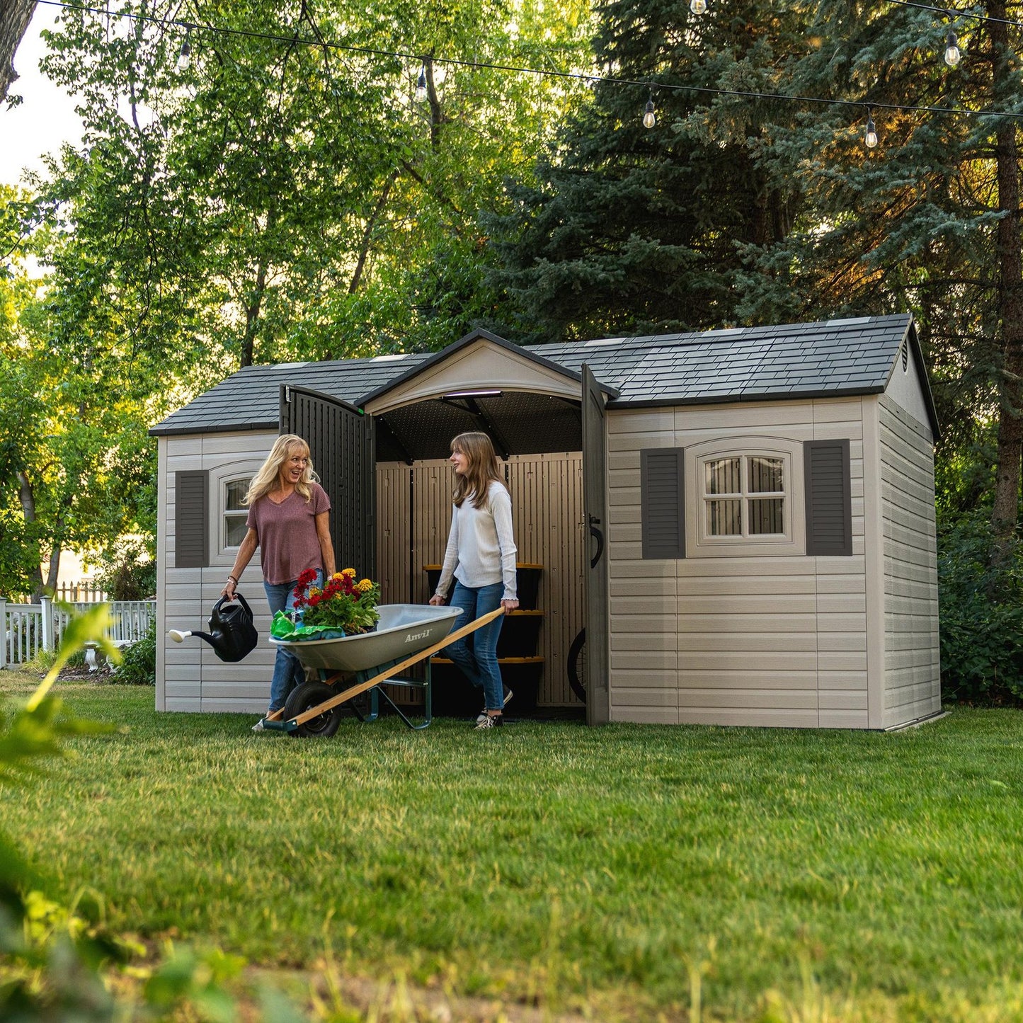 Lifetime Legacy 15 ft x 8 ft Outdoor Storage Shed – 60465