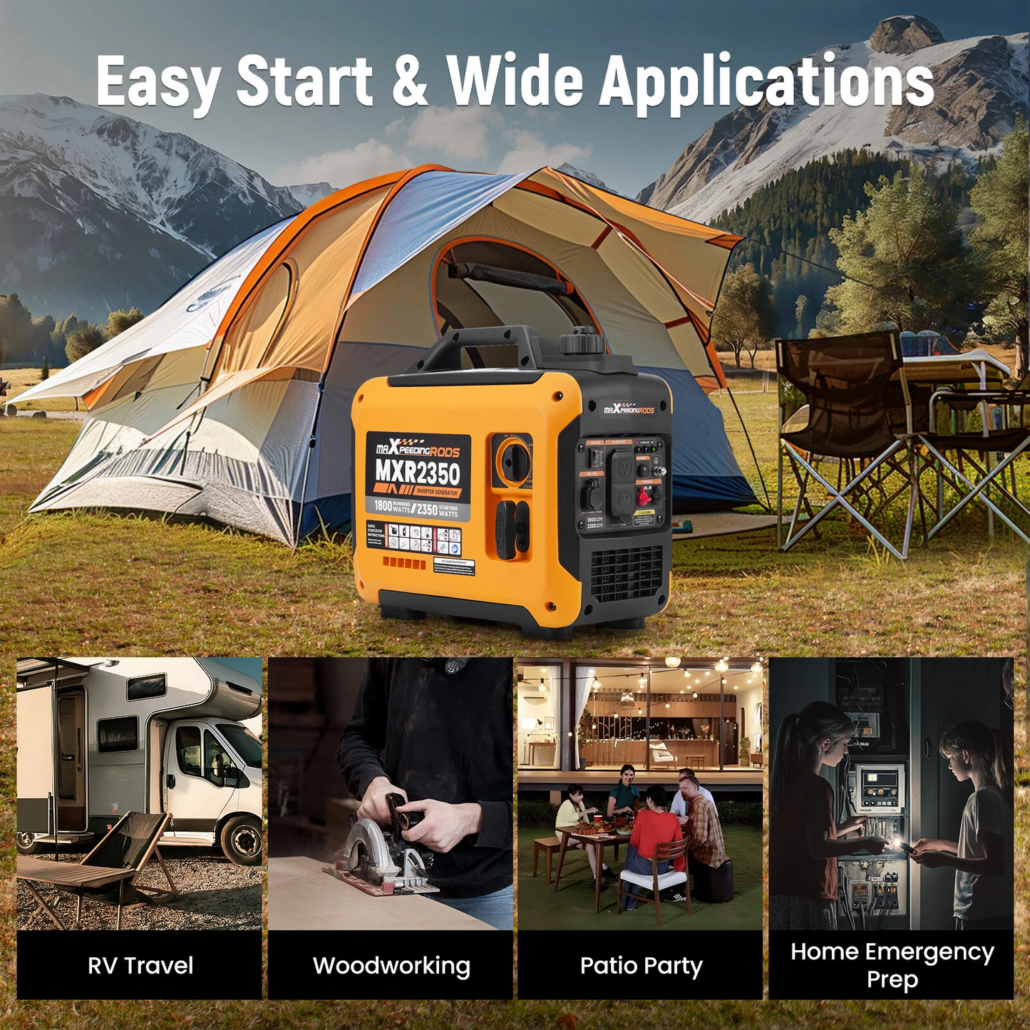 Inverter Generator Portable 2300W 2850W 3500W 4000W 5500W maXpeedingrods